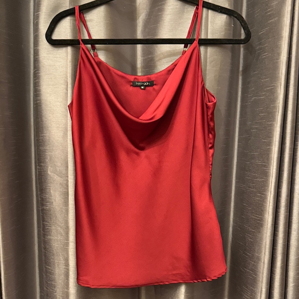 Papermoon Scarlet Cowl Neck Camisole